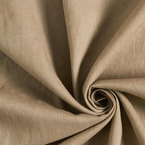 Lin mélangé léger prélavé – beige foncé, 