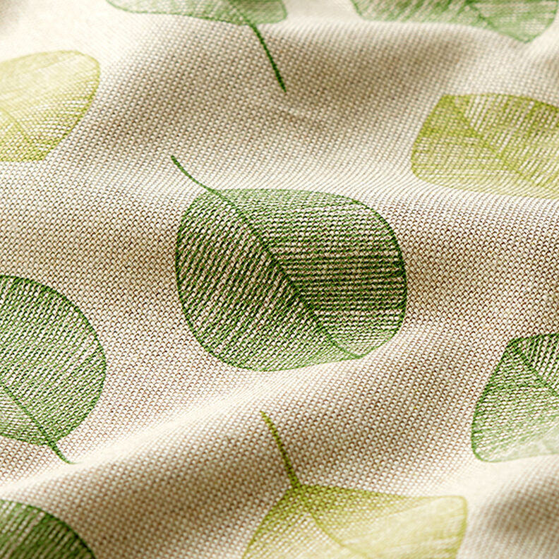 Tissu de décoration Semi-panama Feuilles – nature, image number 2