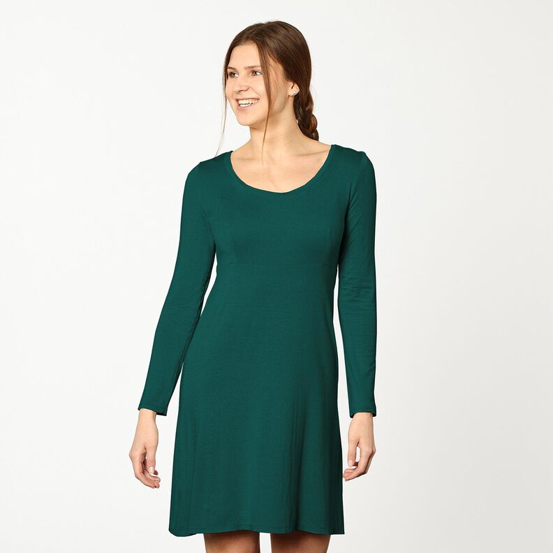 Jersey coton Medium uni – sapin bleu, image number 6