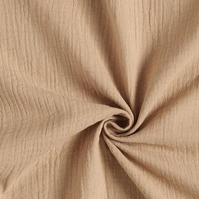 GOTS Tissu double gaze de coton | Tula – beige, 