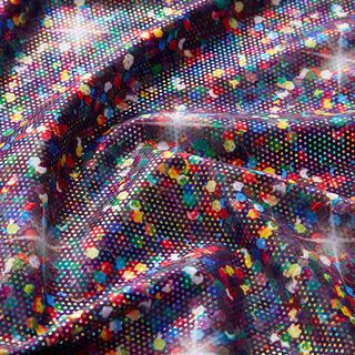 Jersey métallisé confettis scintillants – lilas, 