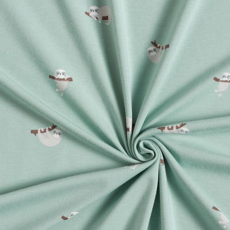 Jersey coton Paresseux – menthe clair, image number 3