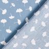 Tissu en bambou Feuilles de ginkgo – gris bleu,  thumbnail number 4