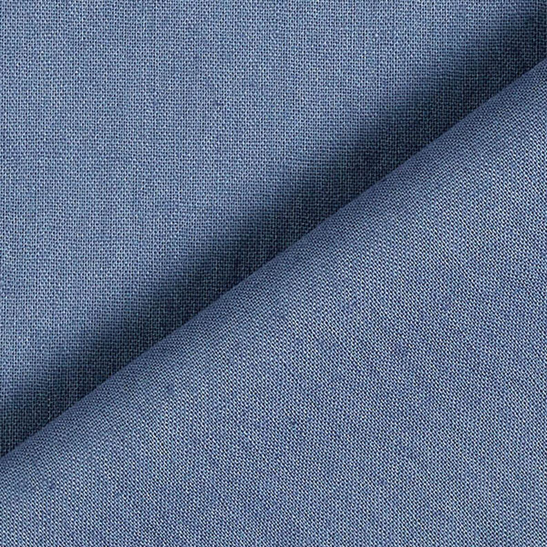 Mélange lin coton Uni – bleu acier,  image number 3