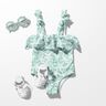 Tissus pour maillot de bain UPF50 Étoiles de mer – eucalyptus/blanc,  thumbnail number 5