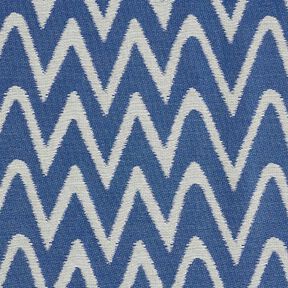 Tissus pour l’extérieur Jacquard Motif ikat – bleu, 