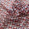 Mousseline de soie Motif rétro – blanc/rouge foncé,  thumbnail number 3