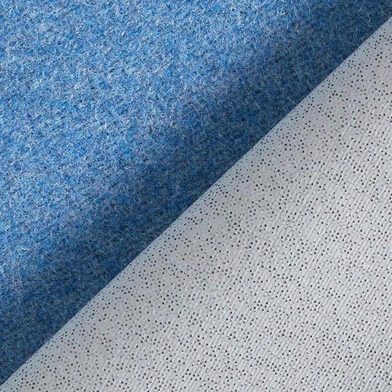 Tissu déperlant en laine, uni – bleu brillant,  image number 4