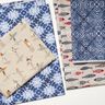 Tissu de décoration Canvas Carrelage batik – indigo/blanc,  thumbnail number 6