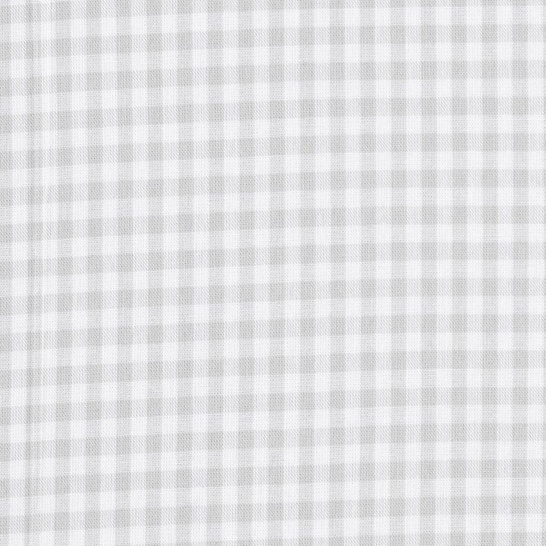 Tissu en coton Popeline Vichy à carreaux – argent,  image number 1