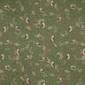 Tissu de décoration Semi-panama Chouettes des forêts – vert foncé/chocolat,  thumbnail number 1