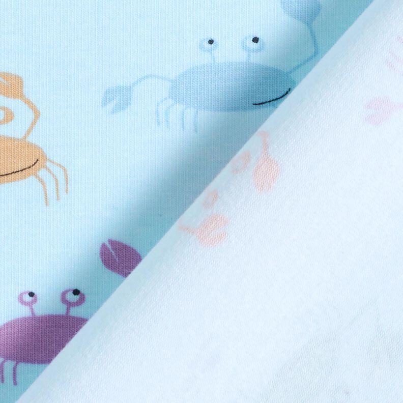 Jersey coton jolis crabes – bleu bébé, image number 4