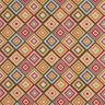 Tissu de décoration Gobelin Losanges dentelés – beige clair/carmin,  thumbnail number 1