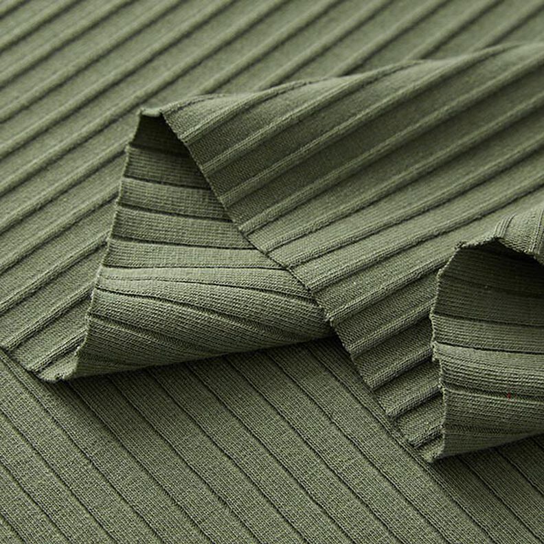 Jersey côtelé uni – olive,  image number 4