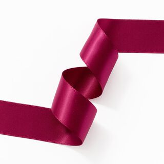 Ruban de satin [25 mm] – rouge bordeaux, 