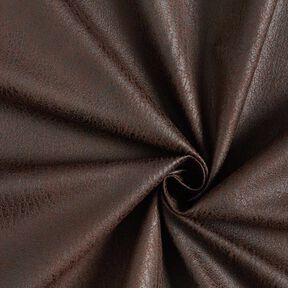 Tissu d’ameublement Imitation cuir Pamero – marron foncé, 