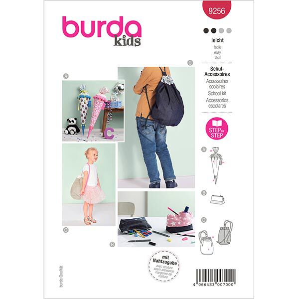 Cartable / trousse / sac de sport, Burda 9256 | One Size,  image number 1