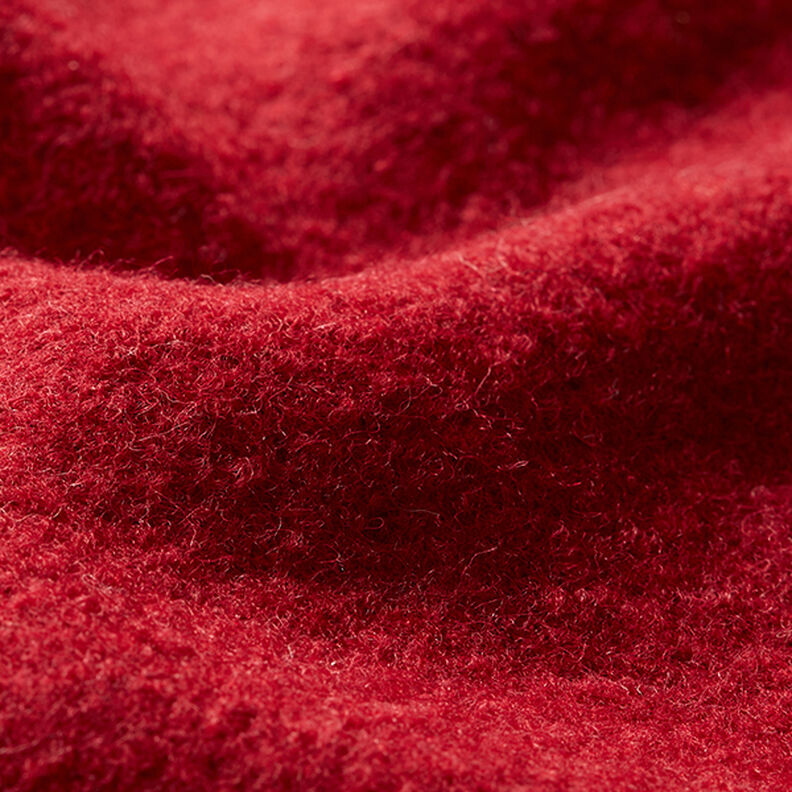 Loden de laine foulé – carmin,  image number 2