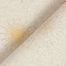 Tissu de décoration Semi-panama Soleils d’or – nature,  thumbnail number 4