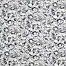Mélange viscose lin Fleurs abstraites – blanc/bleu nuit,  thumbnail number 1