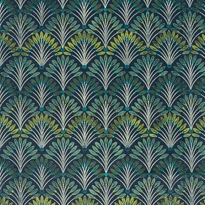 Velours de décoration Éventails élégants – pétrole, 