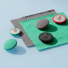 Bouton recouvert, Jersey viscose moyen – vert herbe,  thumbnail number 2