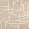 Tissu pour voilages Mélange lin Formes  – brun-marron/nature,  thumbnail number 1