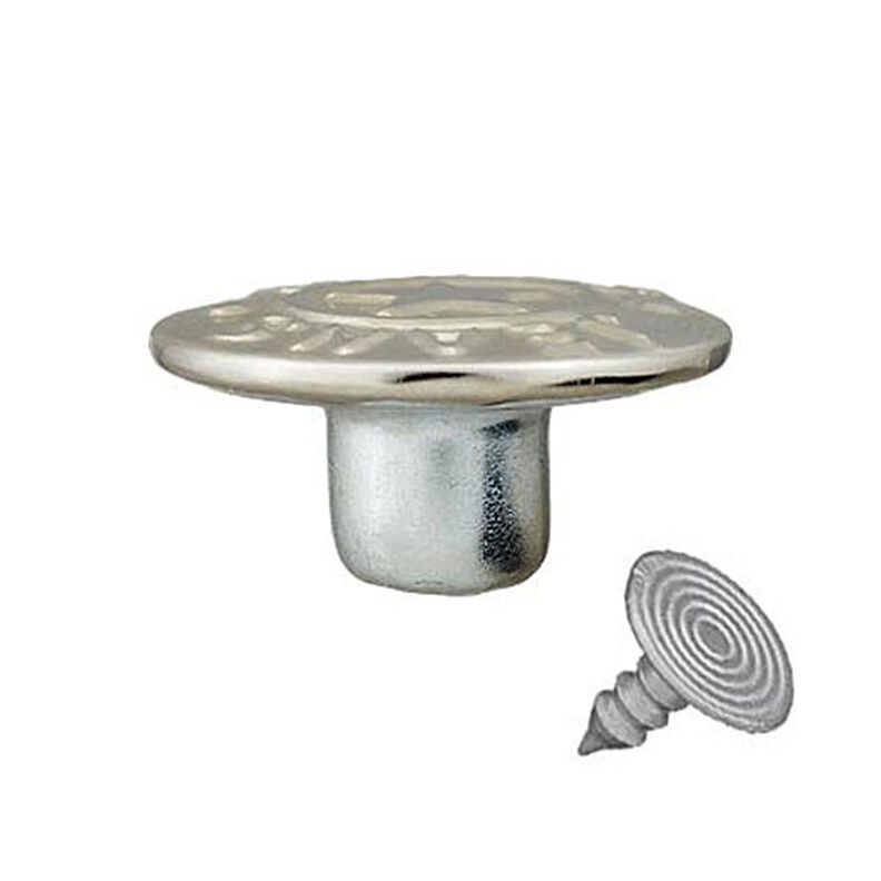 Bouton jeans standard Etoile – argent métallique,  image number 2