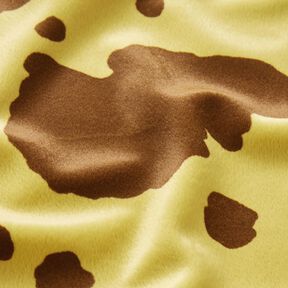 Girafe en fausse fourrure – jaune soleil/marron, 