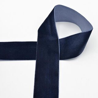 Ruban de velours [36 mm] – bleu marine, 