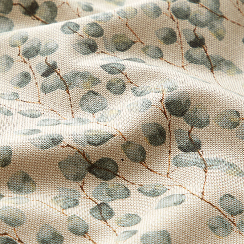 Tissu de décoration Semi-panama mini eucalyptus – roseau/nature,  image number 2
