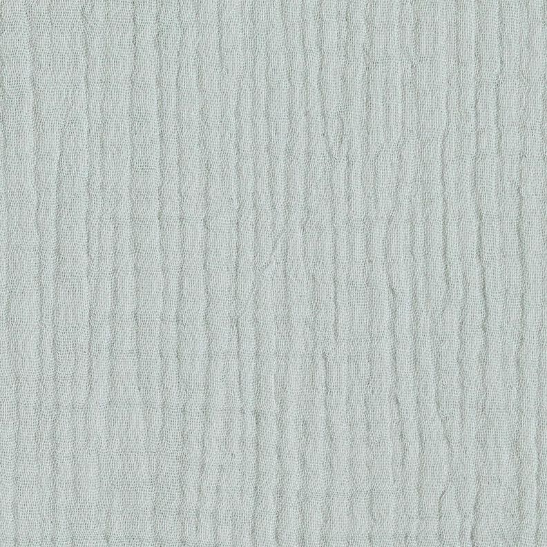 GOTS Tissu triple gaze de coton – bleu pigeon,  image number 1