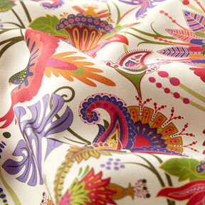 Tissu d’extérieur Canvas Flore et faune – rouge, 