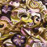 Tissu viscose Fleurs rétro – olive/lilas,  thumbnail number 2