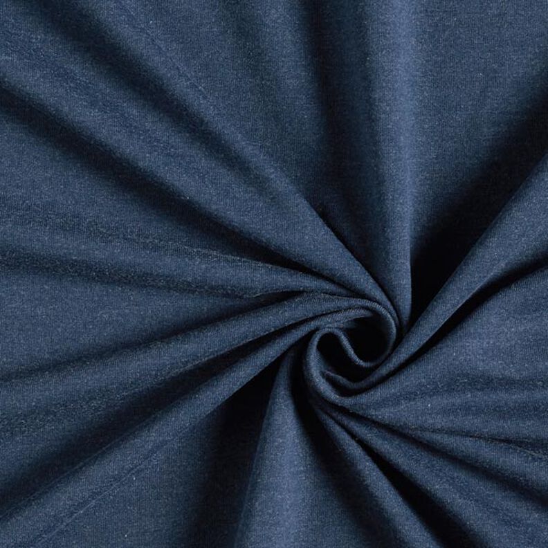 French Terry chiné fin – bleu marine/gris,  image number 1