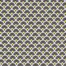 Coton enduit Petit éventail – noir,  thumbnail number 1