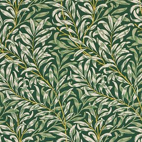 Tissu de décoration Semi-panama branches emmêlées – nature/vert foncé, 