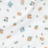 Tissu double gaze de coton Petite fleur | Poppy Fabrics – ivoire/orange pêche,  thumbnail number 2