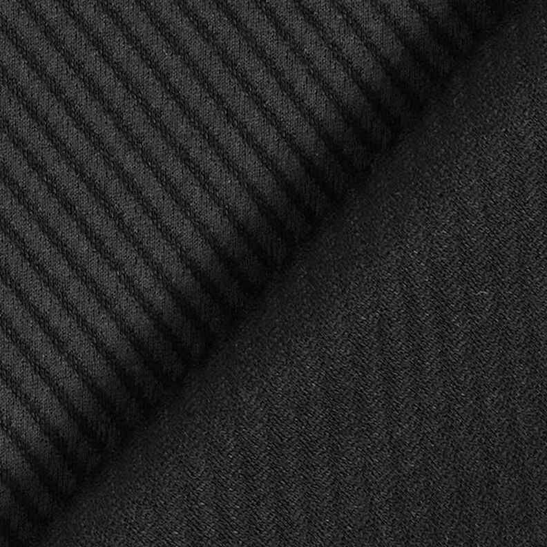 Tissu pour costume Structure diagonale – noir,  image number 4