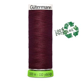 Fil à tout coudre rPET [369] | 100 m  | Gütermann – rouge bordeaux, 