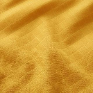 Tissu double gaze de coton Carreaux Double face – jaune curry, 