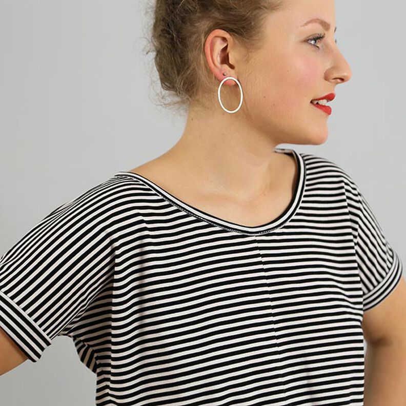FRAU BILLE - Chemise à nœud décontractée avec manches retroussées, Studio Schnittreif | XS - L,  image number 4
