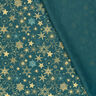 Tissu en coton Popeline Grandes étoiles – sapin bleu/or,  thumbnail number 4