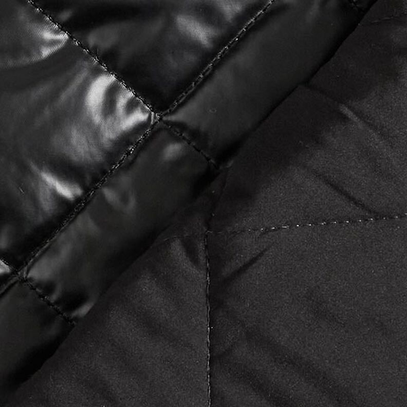Tissu matelassé Losanges – noir,  image number 4