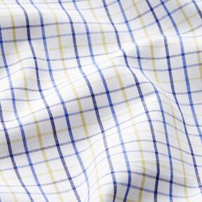 Tissu de coton Carreaux quadrillés – blanc/bleu, 