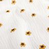 Tissu double gaze de coton Sonnenblumen – ivoire/or ancien,  thumbnail number 2