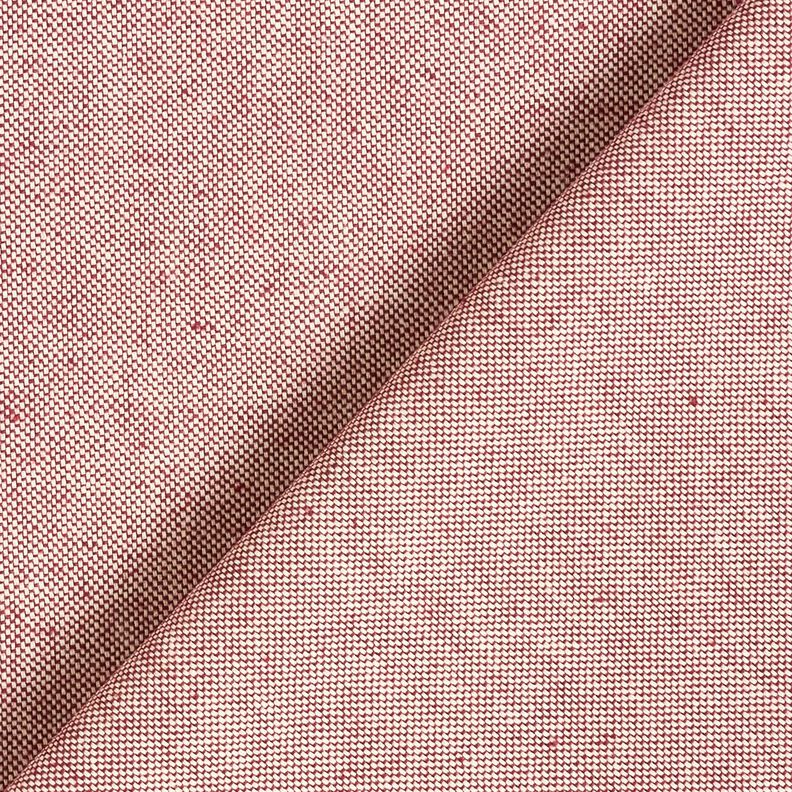 Tissu de décoration Semi-panama bicolore – carmin/nature, image number 3
