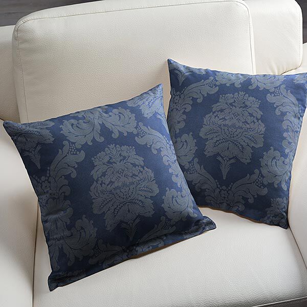 Tissu de décoration Jacquard Damasco 280 cm – bleu roi,  image number 5