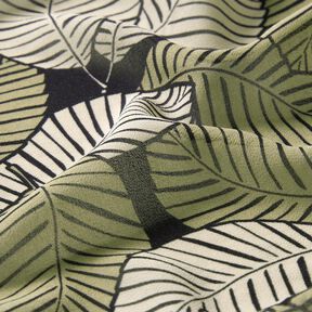 Chiffon Feuilles de palmier – noir/noix de cajou, 