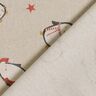 Tissu de décoration Semi-panama pingouins festifs – nature/carmin,  thumbnail number 4